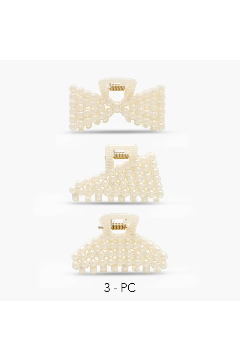 LIFESTYLE Pack of 3 Embellished Hair Clamp